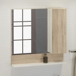 Comforty Зеркало-шкаф "Рига-80" дуб сонома