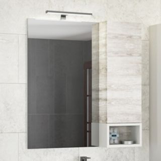 Comforty Зеркало-шкаф "Прага-75" дуб белый