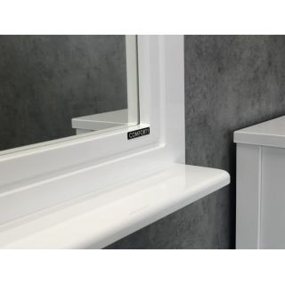 Зеркало Comforty Павия 100 белый глянец