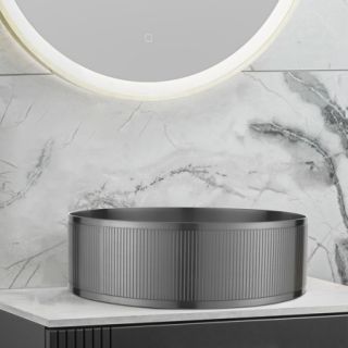 Раковина AltroBagno Costoso 001006 MtGr из нержавеющей стали сталь оружейная