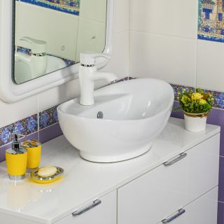 Накладная раковина Melana 7167-805 60см белый