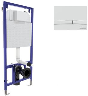 Инсталляция для унитаза Berges Novum F4 с кнопкой soft touch белый 040254
