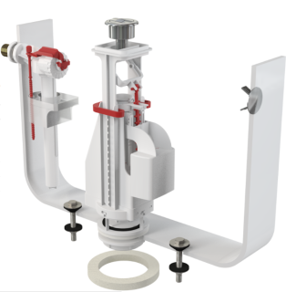 Выпускной комплект с двойной кнопкой AlcaPlast впускной механизм А16 1/2 SA08AK 1/2" CHROM