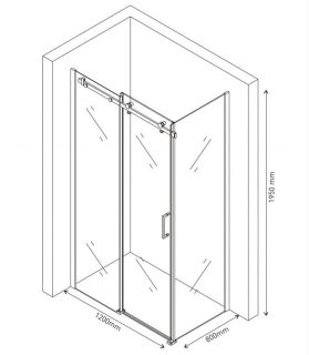 Душевой уголок Berges Gelios 120x80см хром 061001