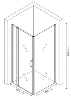 Душевой уголок Berges Urban 100x100см хром 061012