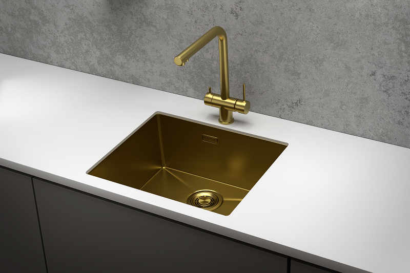 Мойка кухонная Granula 5445U, ЗОЛОТО САТИН