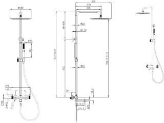 Душевая система Allen Brau Priority 5.31A10-00 хром