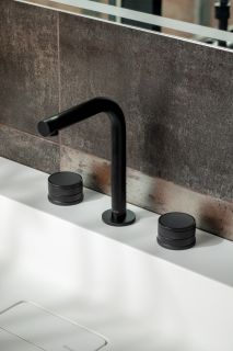 Встраиваемый смеситель для раковины Boheme Prestige 152-B-PR чёрный