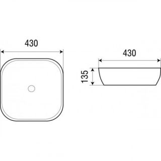 Раковина подвесная WW SK Арт. ELBACH 2198 10000003841