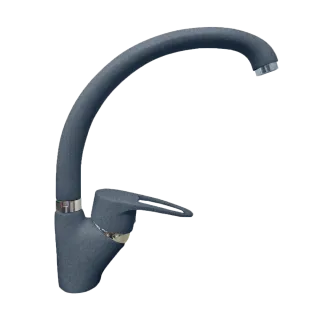 Смеситель GranFest для кухни Графит Мрамор 1024 графит