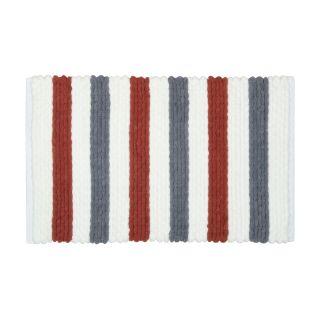 Коврик для ванной 1-ый Fixsen AMBER, mix (синий+красный+белый), 50х80см (FX-8040X)
