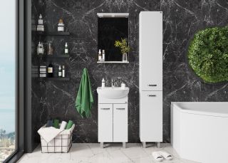 Напольная тумба под раковину Onika Коралл 104701 47см белый