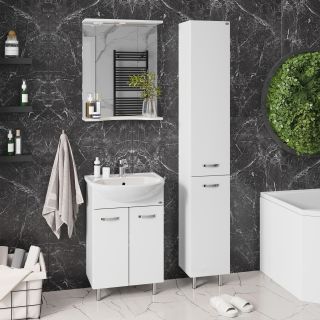 Напольная тумба под раковину Onika Коралл 105558 55см белый