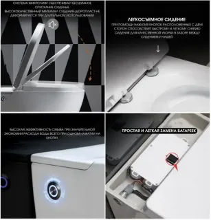 Унитаз подвесной Ceruttispa Barbaria Aria Pulse CT10591 с функцией импульсного смыва белый