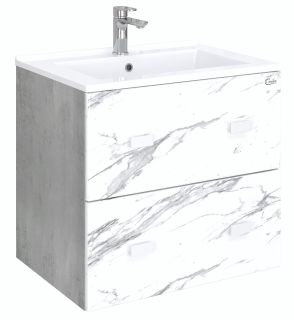 Подвесная тумба под раковину Onika Марбл 106548 65см мрамор/камень бетонный