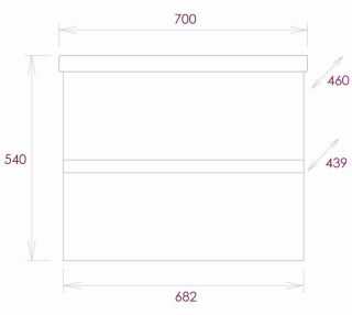 Подвесная тумба под раковину Onika Эвада 107059 70см белый