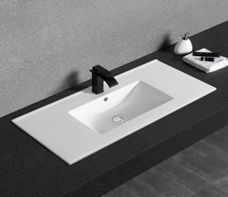 Раковина  CeramaLux YJ-803-80 белая 81 см