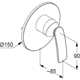 Смеситель для душа Kludi Balance 527559175 белый матовый