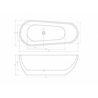 Акриловая ванна CeruttiSpa  CT11289 белая