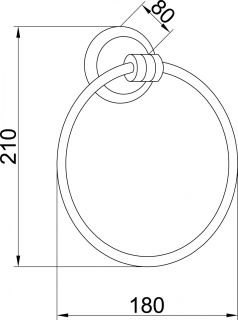 Полотенцедержатель Boheme Hermitage золото 10354