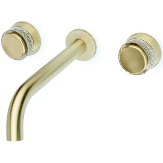 Встраиваемый смеситель для раковины Boheme Aura 152-2-MG-A золото матовое