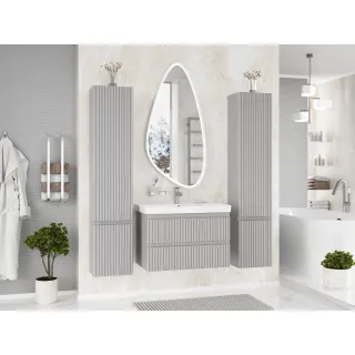 Подвесная тумба под раковину Brevita Victory 75 VIC-07080-0302Я серый