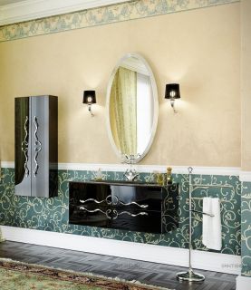 Пенал подвесной Clarberg Due Amanti DUE0505BLK 50x120см чёрный