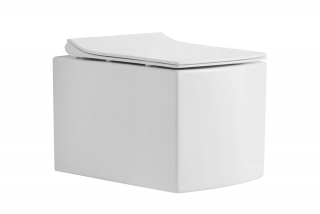 Унитаз CeramaLux 2022 подвесной с сиденьем Микролифт