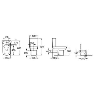 Крышка для унитаза Roca Dama Senso ZRU9000040