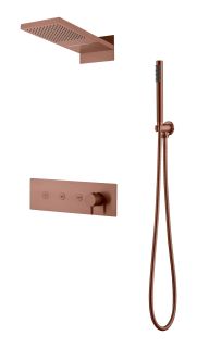 Душевой комплект Boheme Fusion 130-BRB брашированная бронза