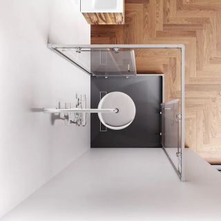 Душевой уголок Am.Pm Gem W90G-403-100100-MT 100x100 см без поддона хром матовый