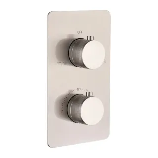 Встраиваемый смеситель для душа Boheme Cell 134-2-NB термостатический брашированный никель