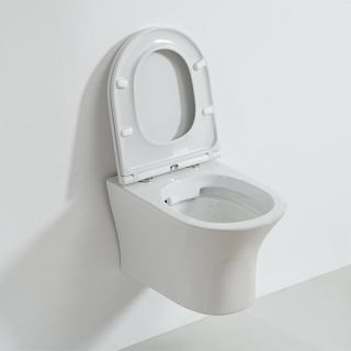 Унитаз подвесной Orange C01-100W безободковый, сиденье с микролифтом