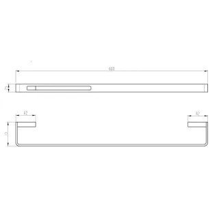 Полотенцедержатель Boheme Q 10942-MW 60 см белый матовый