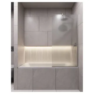 Шторка на ванну Timo T20 80 см хром