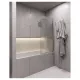 Шторка на ванну Timo T30 70 см хром