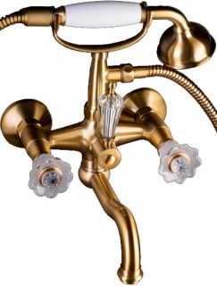 Смеситель для ванны Boheme Camelia золото 313-Camelia