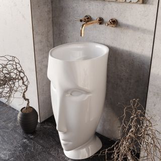 Раковина напольная Kerasan Artwork Moloco 474001 45см белый