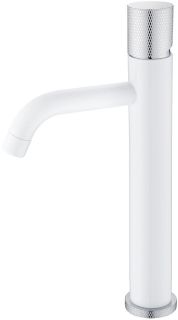 Смеситель для накладной раковины Boheme Stick White touch белый/хром 122-WCR.2