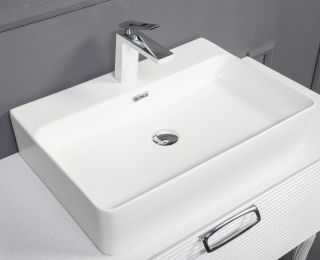 Раковина накладная Armadi Art Vallessi 60см белый 874