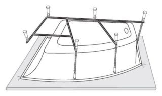 Каркас для ванны VagnerPlast Cavallo offset 160 VPK16090