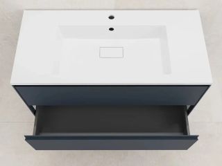 Тумба под раковину подвесная Style Line Лима ЛС-00002353 100 см графит