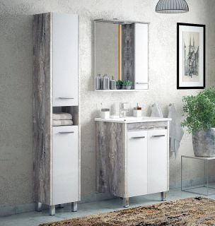 Зеркало-шкаф с подсветкой Corozo Лорена правый 65см антик SD-00000294