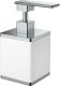 Дозатор Boheme белый/хром 10969-W-CR