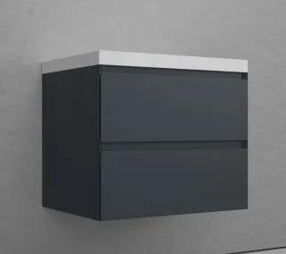 Тумба под раковину подвесная Style Line Манхэттен ЛС-00002363 70 см графит