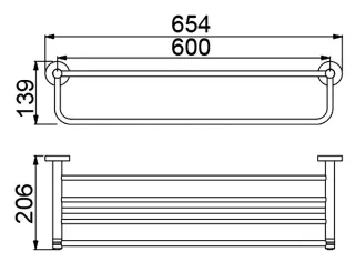 Полка для полотенец Timo Saona 13058/19 розовое золото