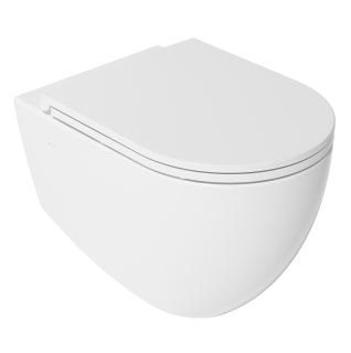 Подвесной унитаз Isvea Infinity 10NF02001SV безободковый крышка микролифт белый