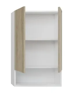 Шкаф Санта Мира 700470 над стиральной машиной 50 см разобранный янтарный/белый