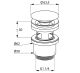 Донный клапан для раковины Kludi хром 1042405-00