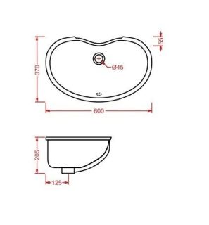 Раковина ArtCeram WASHBASINS IDEA IDL001 01 00 белая 60 см